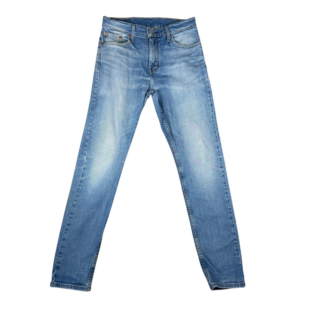 Levis 512 Slim Taper Mens Jeans Light Wash Blue 30x32 28833-1195 Distressed
